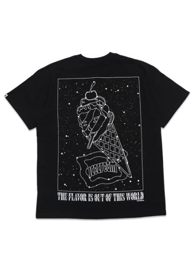 画像2: 【送料無料】ICECREAM STAR GAZING TEE BLACK
