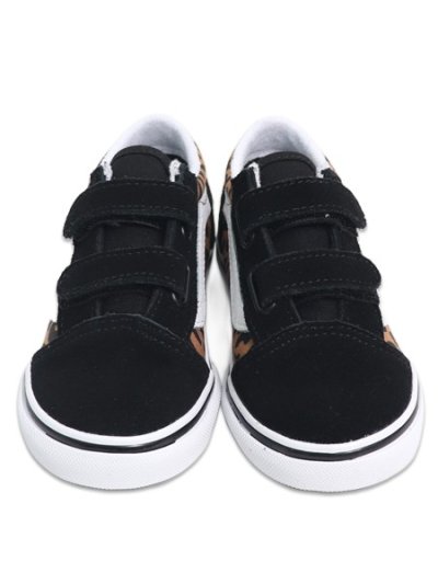 画像3: 【KIDS】VANS TD OLD SKOOL V LEOPARD BLACK/BROWN