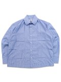 【送料無料】EXPANSION GOLDEN RIVER GRID SYSTEM SHIRTS BLUE