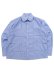 画像1: 【送料無料】EXPANSION GOLDEN RIVER GRID SYSTEM SHIRTS BLUE (1)