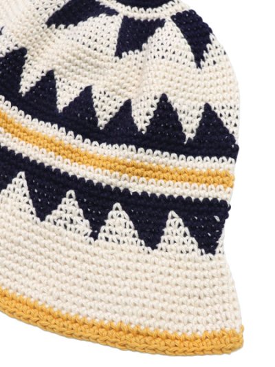 画像2: sublimeroe FINE HANDKNIT HAT OFF MIX