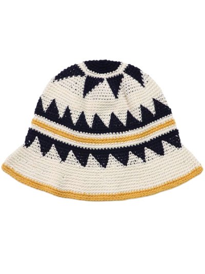 画像1: sublimeroe FINE HANDKNIT HAT OFF MIX