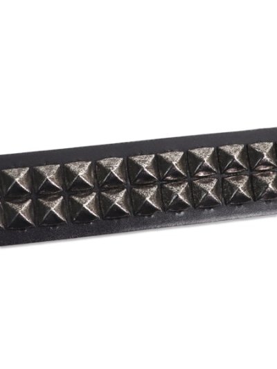 画像3: RAISE8 APPAREL 34MM STUDS GENUINE LEATHER BELT BLACK/SILVER