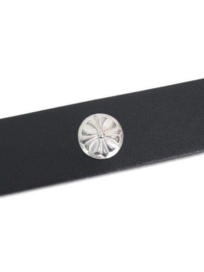 画像3: RAISE8 APPAREL 34MM METAL GENUINE LEATHER BELT BLACK/SILVER