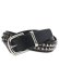 画像1: RAISE8 APPAREL 34MM STUDS GENUINE LEATHER BELT BLACK/SILVER (1)