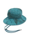 sublimeroe DYED CAMO SAFARI HAT TURQUISE