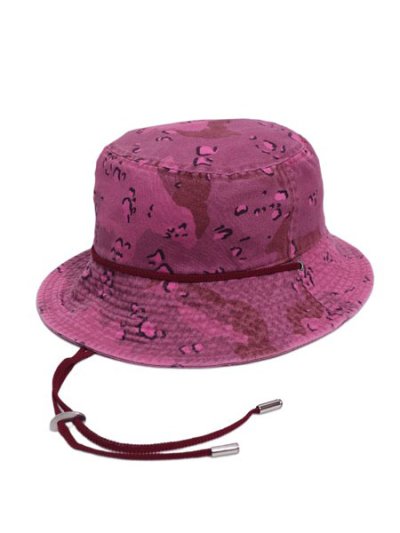 画像1: sublimeroe DYED CAMO SAFARI HAT ROSE