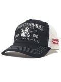 【送料無料】TRUE RELIGION VARSITY TRUCKER HAT BLACK/WHITE