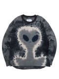 【送料無料】WHIMSY SOCKS ALIEN TIE-DYE THERMAL SLATE BLUE
