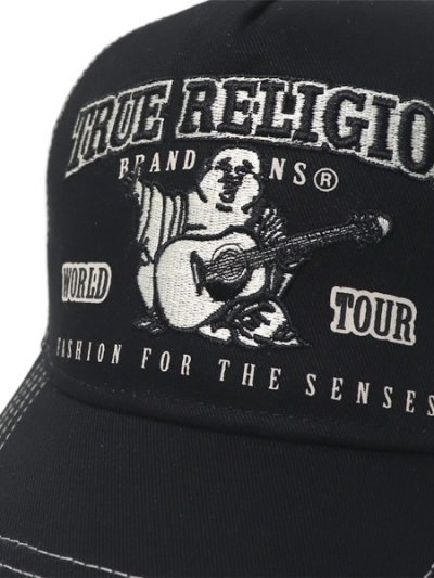画像7: 【送料無料】TRUE RELIGION VARSITY TRUCKER HAT BLACK/WHITE
