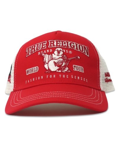 画像2: 【送料無料】TRUE RELIGION VARSITY TRUCKER HAT BORDEAUX/DAKOTA