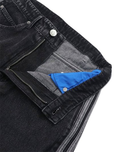 画像5: 【送料無料】ADIDAS FIREBIRD ADICOLOR DENIM SHORTS-TRUE BLACK DENIM