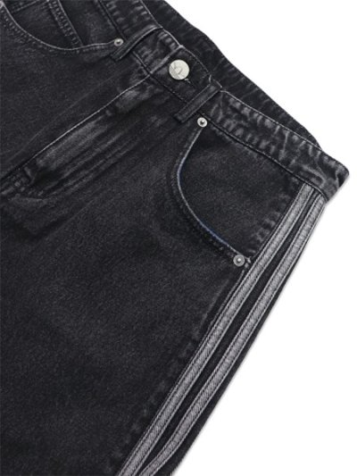 画像4: 【送料無料】ADIDAS FIREBIRD ADICOLOR DENIM SHORTS-TRUE BLACK DENIM