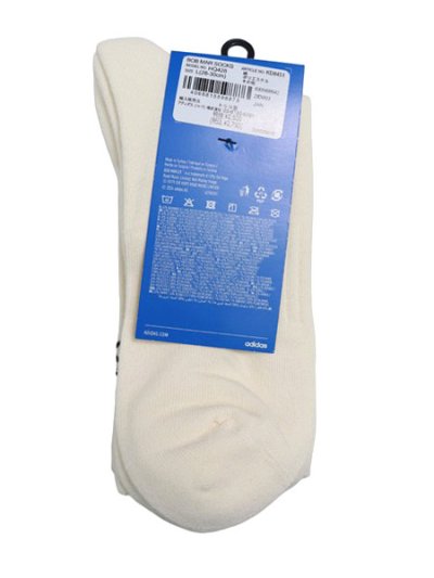 画像2: ADIDAS BOB MARLEY JAMAICA SOCKS-WHITE/CREAM WHITE