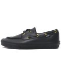 【送料無料】VANS 2-EYELET BOAT SHOE LEATHER BLACK