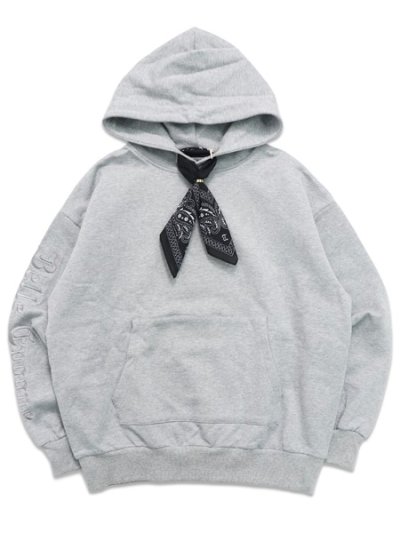 画像1: 【送料無料】BELLE EPOQUE MANDA COLLECTION BANDANA HOODIE GRAY