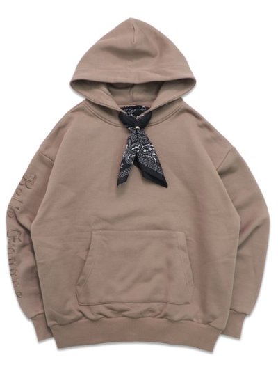 画像1: 【送料無料】BELLE EPOQUE MANDA COLLECTION BANDANA HOODIE BROWN