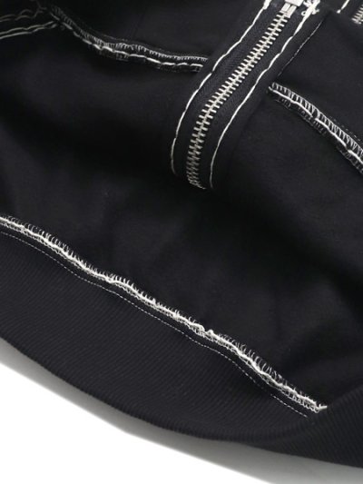 画像5: 【送料無料】TRUE RELIGION SUPER QT BOXY ZIP HOODIE JET BLACK