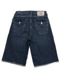 【送料無料】TRUE RELIGION VINNY FRAYED BIG T ULTRA BAGGY SHORT MEDIUM WASH
