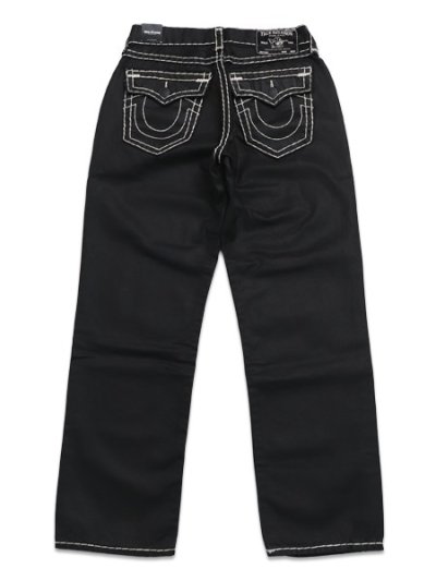 画像1: 【送料無料】TRUE RELIGION BOBBY SUPER T COATED BAGGY COATED BLK