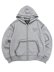 画像1: 【送料無料】TRUE RELIGION SUPER QT BOXY ZIP HOODIE HEATHER GREY/JET BLACK (1)