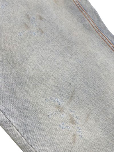 画像6: 【送料無料】EVISU BLEACHED DISTRESSED 5P JEANS LIGHT TONE INDIGO