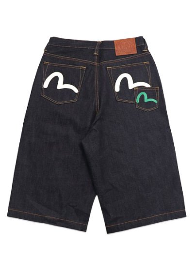 画像2: 【送料無料】EVISU HT,MULTI POCKET DENIM SHORT RAW INDIGO