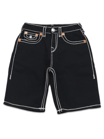 画像2: 【送料無料】TRUE RELIGION BOBBY ROPE STITCH FLAP SHORT BODY RINSE BLACK
