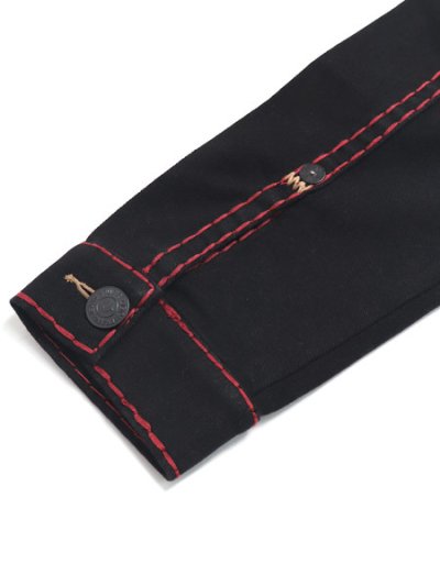 画像7: 【送料無料】TRUE RELIGION SUPER T BOXY DENIM JACKET BODY RINSE BLACK