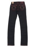 【送料無料】TRUE RELIGION ROCCO STACKED SUPER T FLAP SKINNY BODY RINSE BLACK