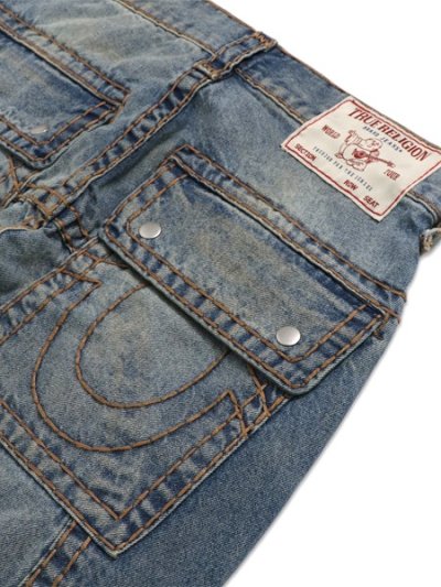 画像5: 【送料無料】TRUE RELIGION VINNY MOTO SUPER T ULTRA BAGGY DOWNTOWN PULSE MEDIUM WASH