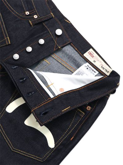 画像4: 【送料無料】EVISU HT,MULTI POCKET DENIM SHORT RAW INDIGO