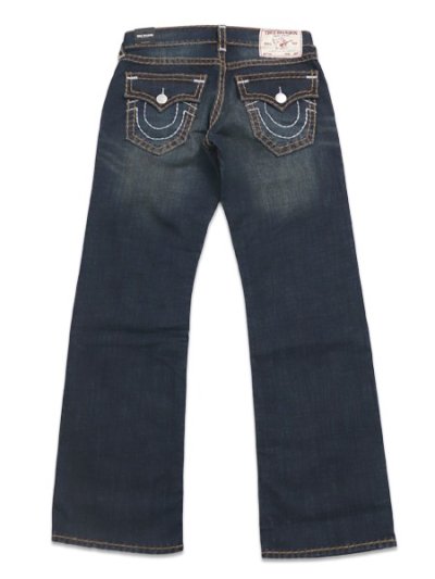 画像1: 【送料無料】TRUE RELIGION BILLY SUPER T FLAP BOOTCUT MIDNIGHT SPARK DARK WASH