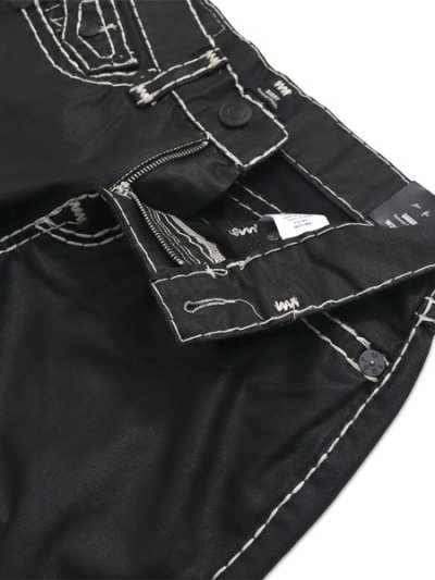 画像4: 【送料無料】TRUE RELIGION BOBBY SUPER T COATED BAGGY COATED BLK