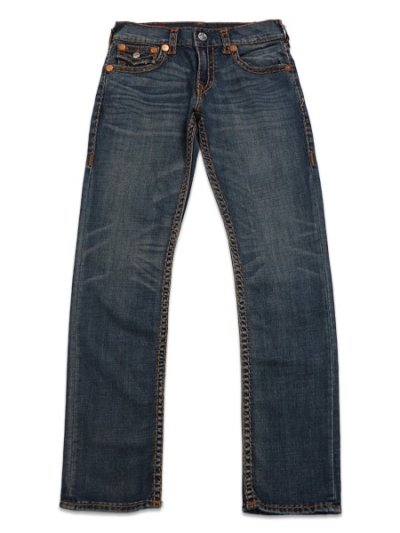 画像2: 【送料無料】TRUE RELIGION RICKY SUPER T FLAP STRAIGHT SIDELINE RAW DARK WASH
