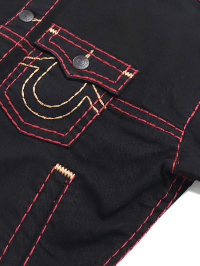 画像4: 【送料無料】TRUE RELIGION SUPER T BOXY DENIM JACKET BODY RINSE BLACK
