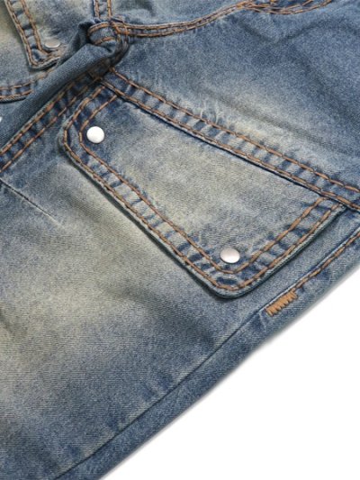 画像6: 【送料無料】TRUE RELIGION VINNY MOTO SUPER T ULTRA BAGGY DOWNTOWN PULSE MEDIUM WASH