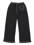 【送料無料】TRUE RELIGION SUPER T FLEECE SWEAT PANT JET BLACK