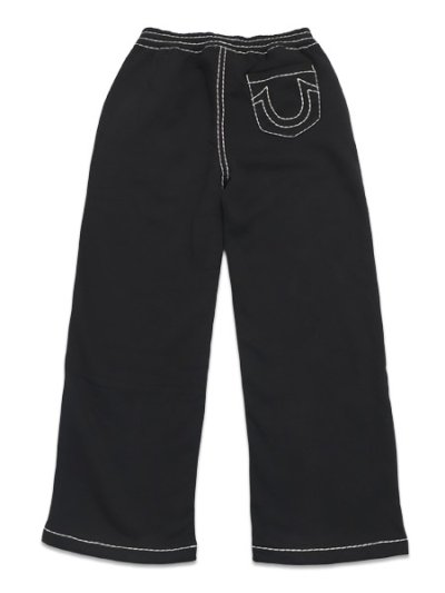 画像1: 【送料無料】TRUE RELIGION SUPER T FLEECE SWEAT PANT JET BLACK