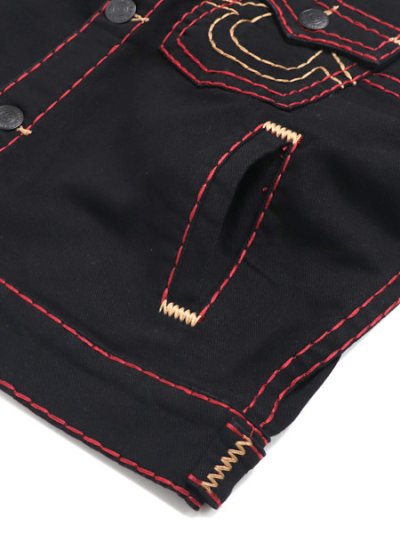 画像5: 【送料無料】TRUE RELIGION SUPER T BOXY DENIM JACKET BODY RINSE BLACK