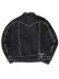 画像2: 【送料無料】TRUE RELIGION OVERSIZED SUPER T COATED DENIM JACKET COATED BLK (2)