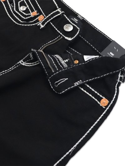 画像4: 【送料無料】TRUE RELIGION BOBBY ROPE STITCH FLAP SHORT BODY RINSE BLACK