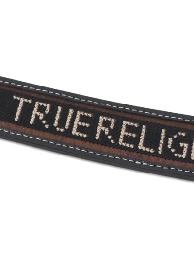 画像3: 【送料無料】TRUE RELIGION CROCODILE PRINT WESTERN BELT BLACK