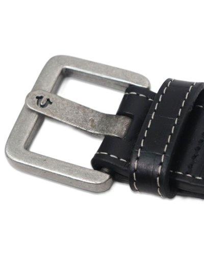 画像2: 【送料無料】TRUE RELIGION CROCODILE PRINT WESTERN BELT BLACK