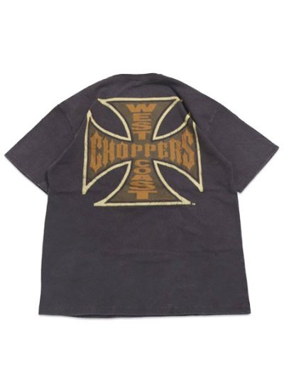 画像2: WEST COAST CHOPPERS GARMENT DYED CROSS LOGO TEE