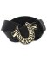 画像1: 【送料無料】TRUE RELIGION TR HORSESHOE BUCKLE BELT BLACK/GOLD (1)
