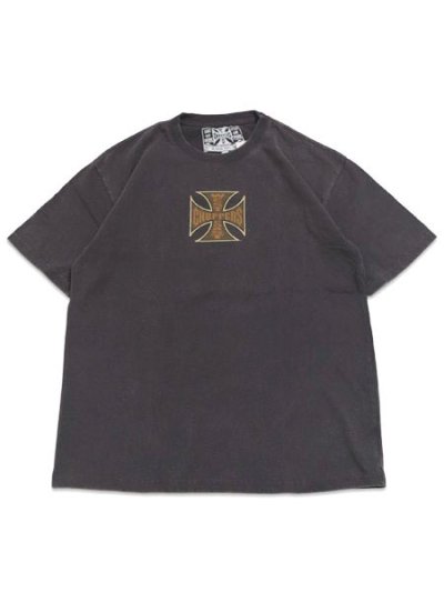 画像1: WEST COAST CHOPPERS GARMENT DYED CROSS LOGO TEE
