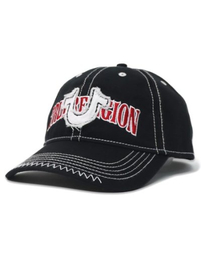 画像1: 【送料無料】TRUE RELIGION HORSESHOE LOGO SNAPBACK BLACK