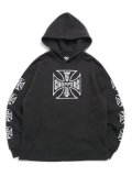 【送料無料】WEST COAST CHOPPERS LONG BEACH CROSS LOGO PULLOVER HOODIE