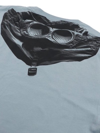 画像4: 【送料無料】C.P.COMPANY 30/1 JERSEY SHORT SLEEVE GOGGLE TEE SILVER BLUE